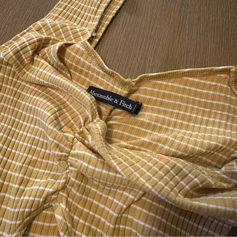 Abercrombie & Fitch Yellow Gingham Mini Dress - Picture 3 of 3